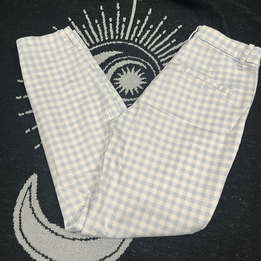 Women's H&M Blue Checkered pants